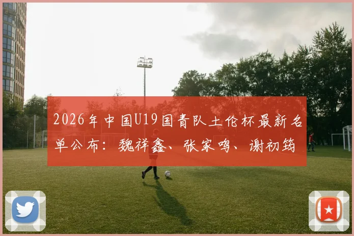 2026年中国U19国青队土伦杯最新名单公布：魏祥鑫、张家鸣、谢初筠领衔出战，附球员位置解析与赛事前瞻